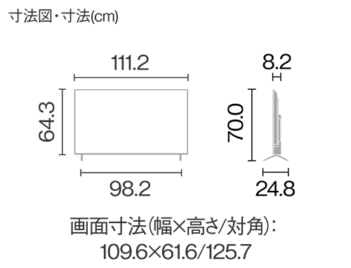 画像：TV-50W80B