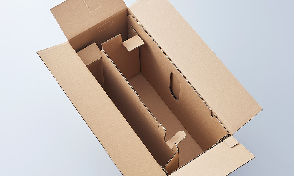 画像：印刷面積インク使用量最小化、発泡スチロール不使用