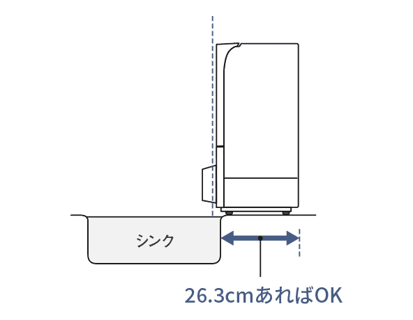 奥行き26.3㎝あればOK