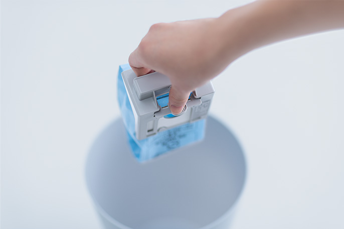 紙パックだから ゴミが舞い上がらない