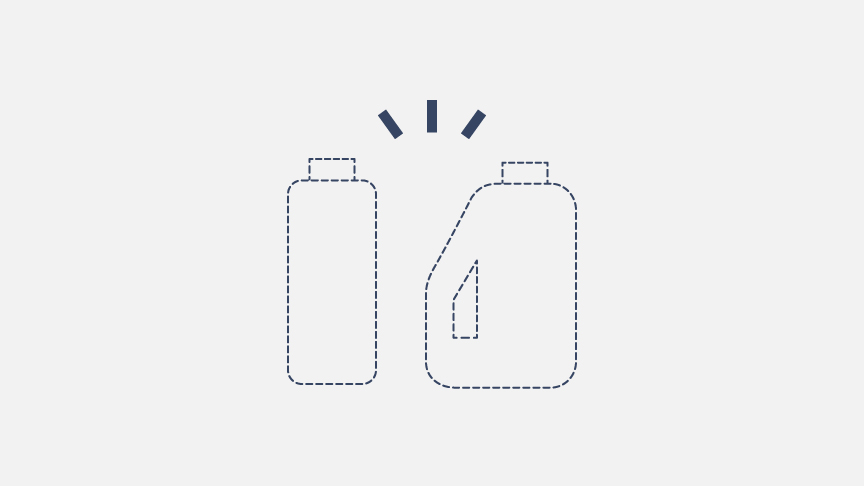 イメージ：洗剤などの容器が無くなる