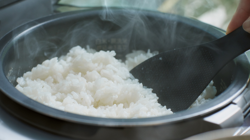 画像：時間が経ってもうるおいキープされたごはんのイメージ