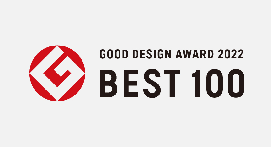 2022年度グッドデザイン賞受賞のロゴです。