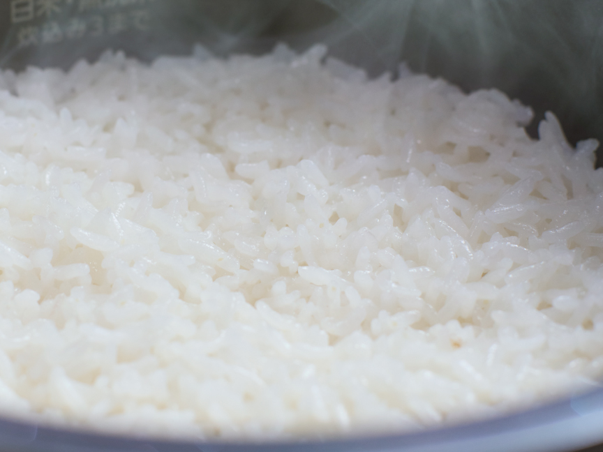 炊飯器 ビストロで炊き上げたごはんの画像です。
