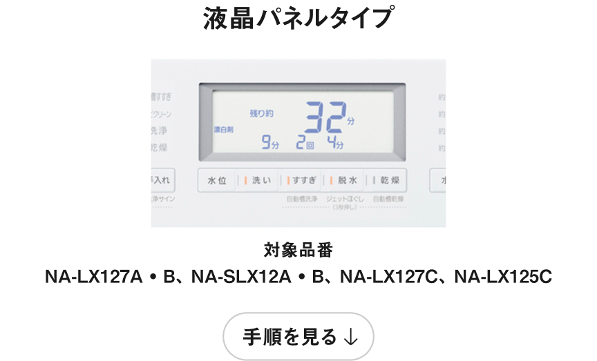 液晶パネルタイプ 手順を見る