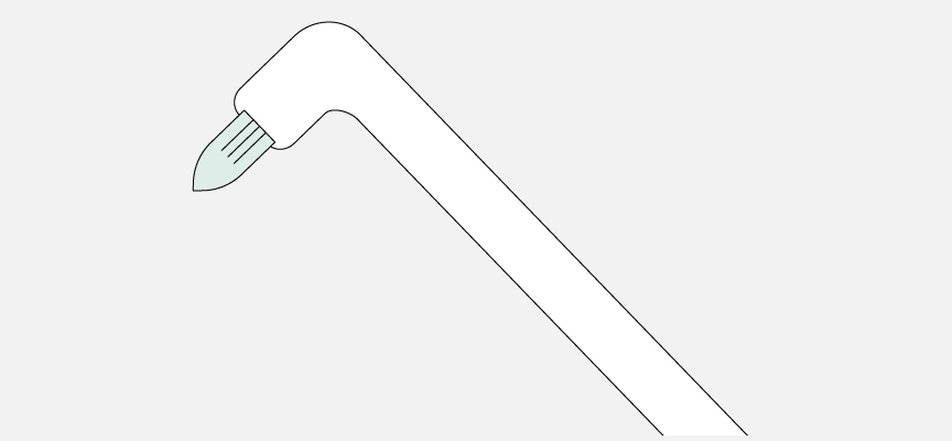 タフトブラシのイラスト