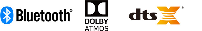 Bluetooth　Dolby Atmos　DTS:X