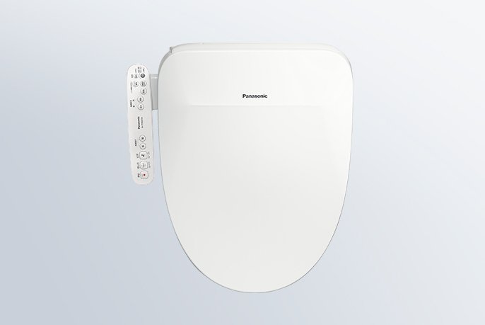 フラットで継ぎ目のないフルカバータイプの便ふた。