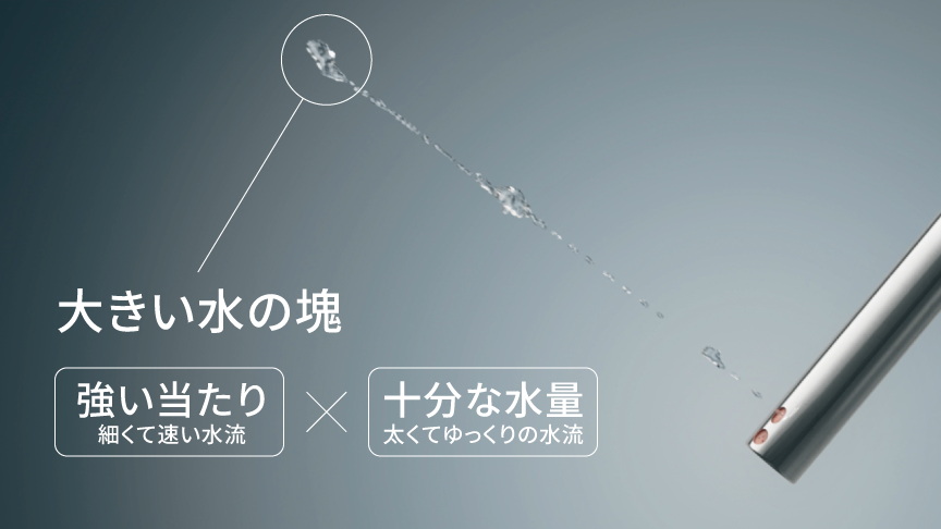 “リズミカルで力強い”水流で洗えるパワービート洗浄を搭載