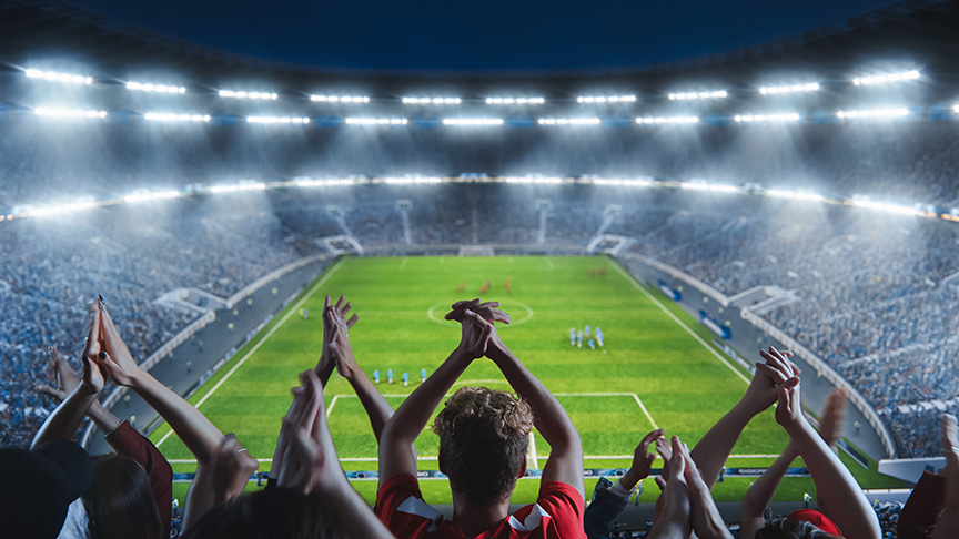 スポーツの試合を見るのに最適