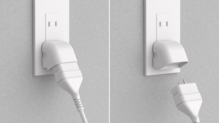 電源はマグネットタップ式