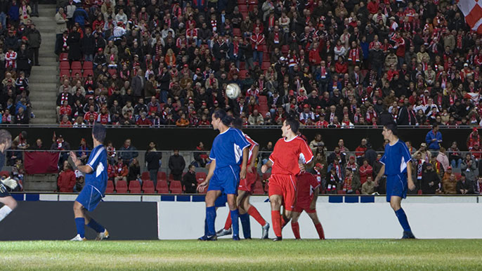 スポーツ　スポーツ会場の臨場感をアップ