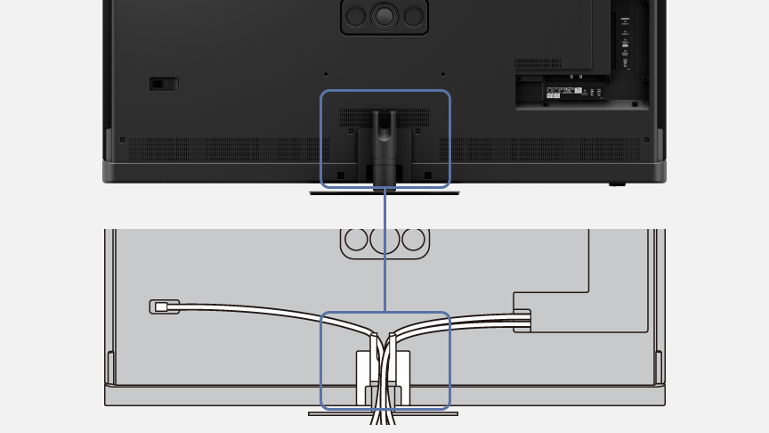 端子部カバーとケーブルガイドのイメージ