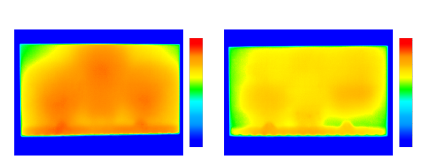従来モデルZ95Aと2025年モデルZ95Bの全面パネルの温度測定の結果