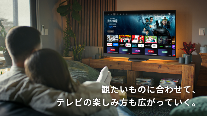 観たいものに合わせて、テレビの楽しみ方も広がっていく。