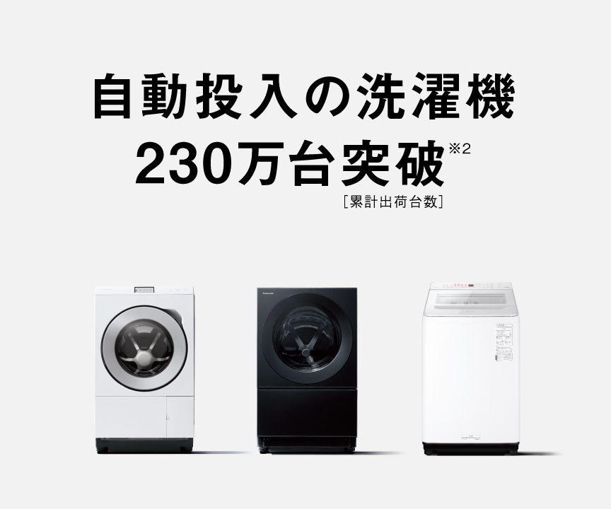 自動投入」が選ばれる理由。 | 洗濯機・衣類乾燥機 | Panasonic