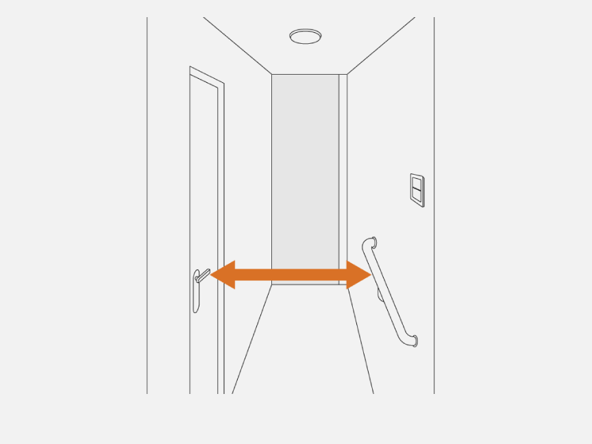 イメージイラスト：自宅・通り廊下