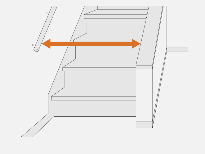 イメージイラスト：自宅・階段