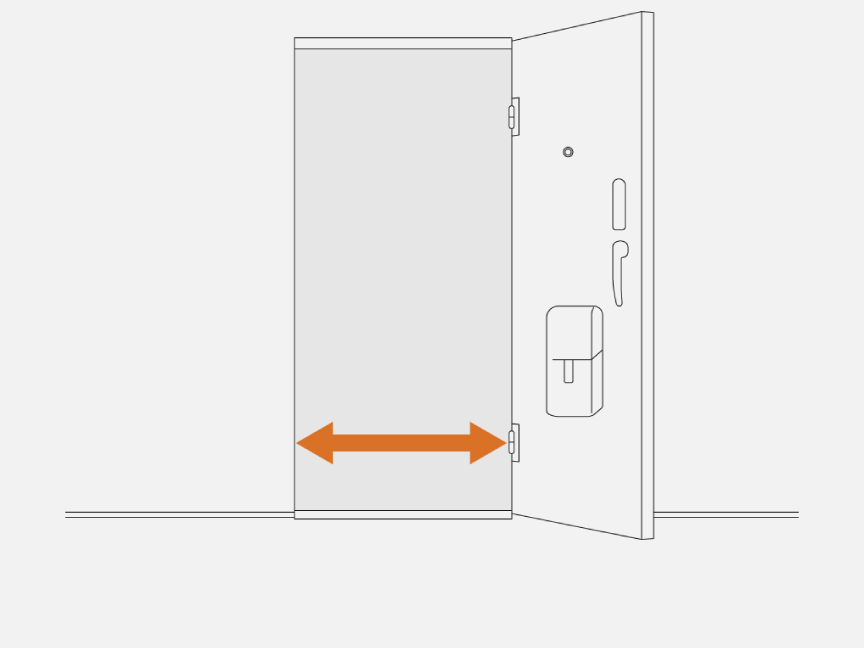 イメージイラスト：自宅・玄関ドア