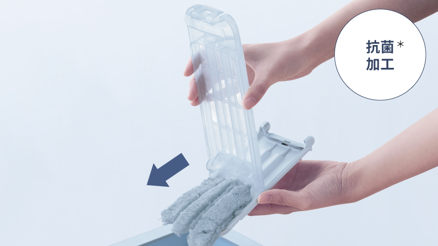 楽ポイフィルターの写真　抗菌加工