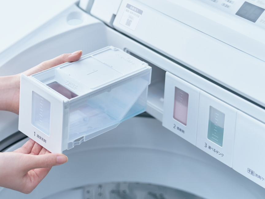 タンクを取り外せるのでお手入れしやすい。​