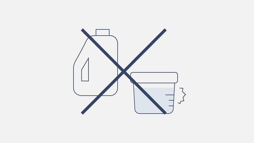 イメージ：洗剤の容器や計量カップ