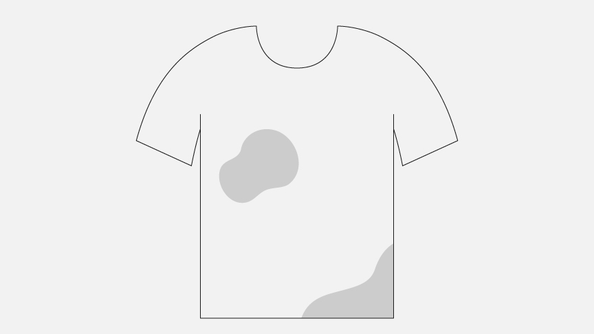イメージ：汚れたTシャツ