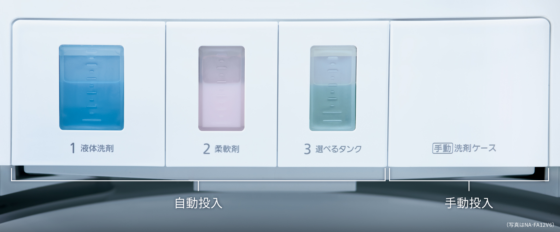 洗剤ケース　（写真はNA-FA12V6）