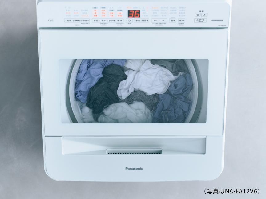 上からの写真　（写真はNA-FA12V6）