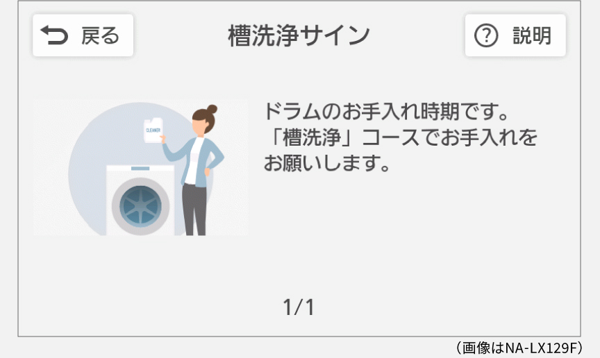 槽洗浄サイン