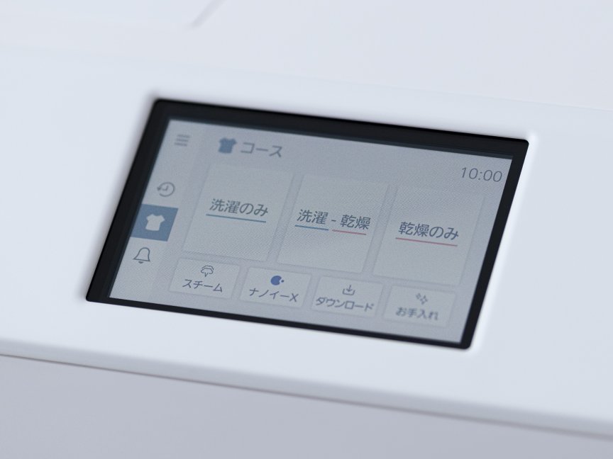 特長：カラー液晶タッチパネルへのリンク