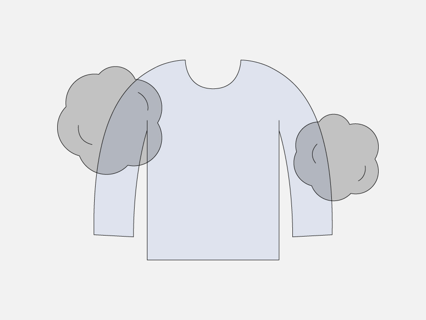 イメージ：ニオイのついた衣類