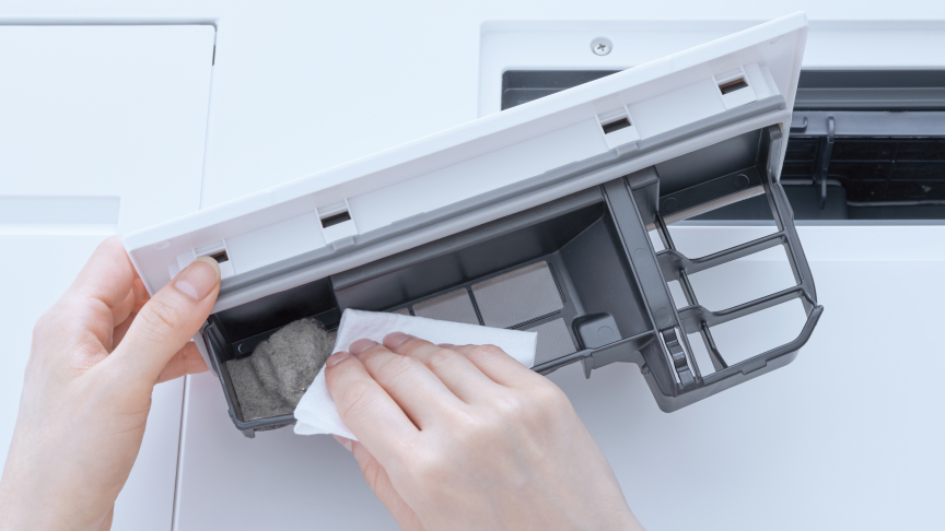 乾燥フィルターお手入れへのリンク