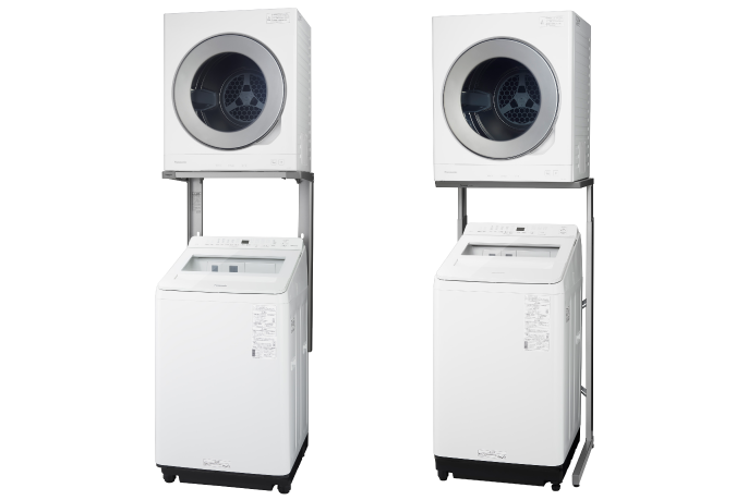 縦型洗濯機と別売りのユニット台との組み合わせ