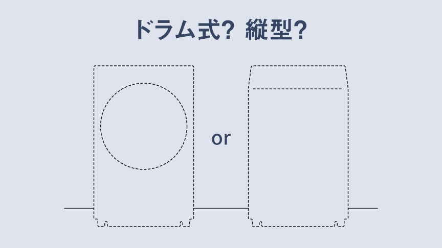 ドラム式と縦型洗浄方法の違いは？へのリンク