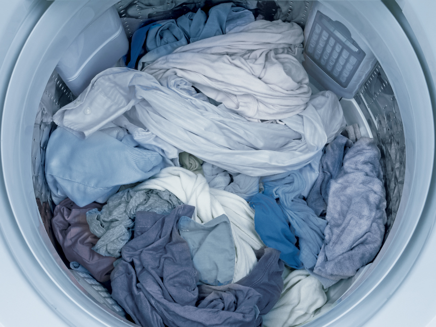 イメージ：脱水終了後に「からみほぐし」運転後