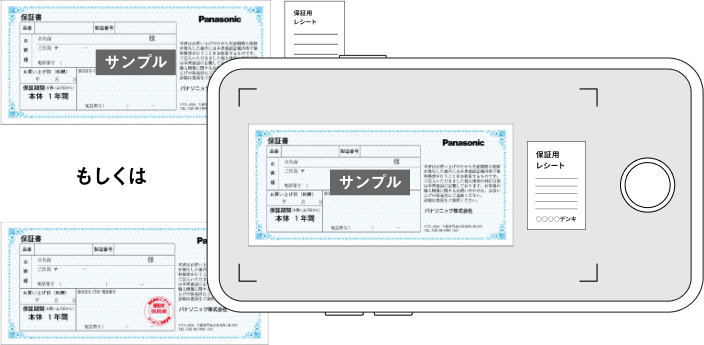 必要書類の撮影イメージ