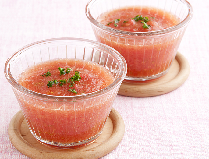 トマトの冷たいスープ