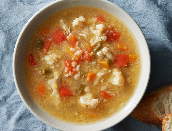 レンズ豆と野菜のスープ