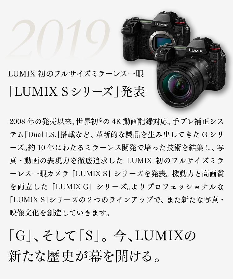 LUMIX G 10年の技術進化と”S“の幕開け | Sシリーズ スペシャル 