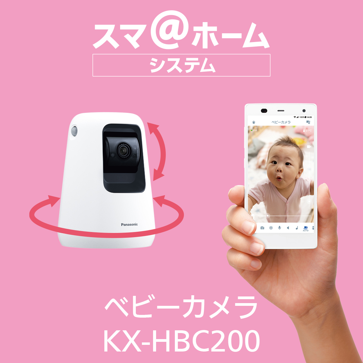 ベビーカメラ KX-HBC200 | 商品一覧 | ホームネットワーク（ペットカメラ・ベビーモニターなど） | Panasonic