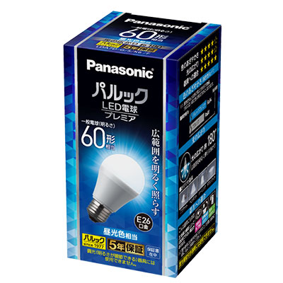 E26口金 パルック LED電球 プレミア（一般電球タイプ 広範囲を照らす 