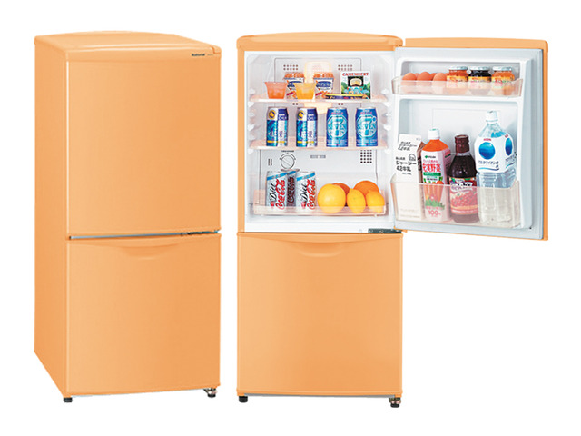 写真：パーソナル冷蔵庫 NR-B121J-D（オレンジ（庫内パーツ色：オレンジ））