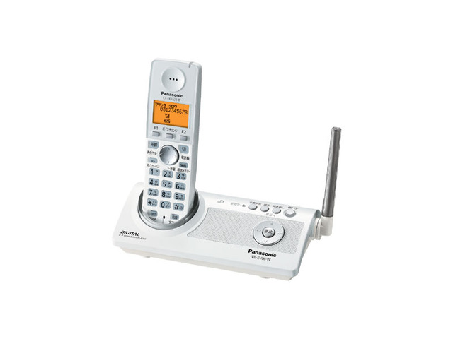 写真：コードレス電話機 VE-SV06DL-W（ホワイト）