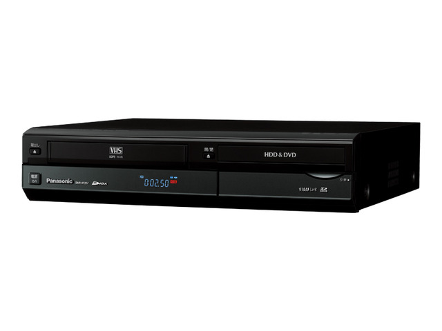 写真：HDD搭載VHS一体型ハイビジョンDVDレコーダー DMR-XP25V-K（ブラック）
