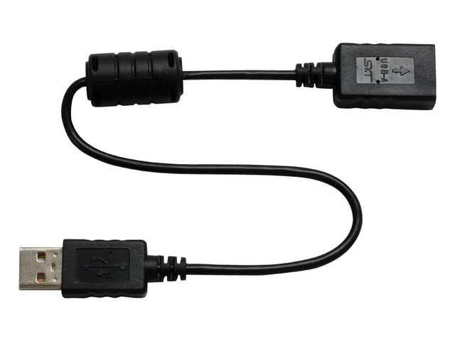 写真：USB延長ケーブル RP-CUMB20-K（ブラック）