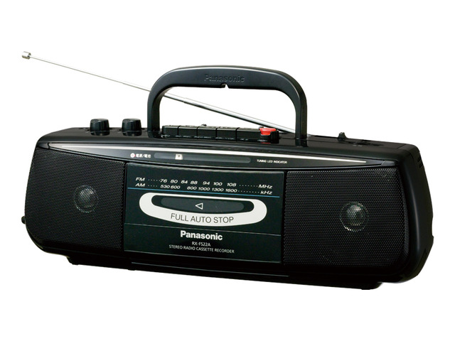 写真：ステレオラジオカセットレコーダー RX-FS22A-K（ブラック）