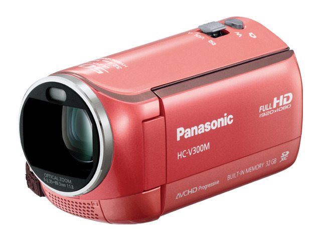写真：デジタルハイビジョンビデオカメラ HC-V300M-P（ピンク）