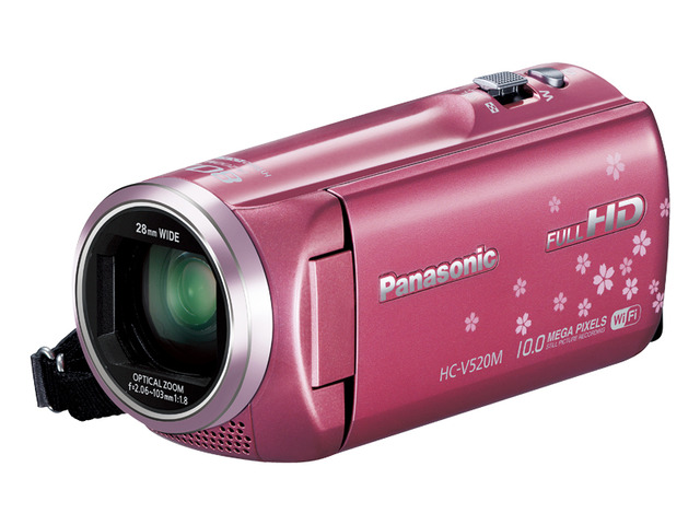 写真：デジタルハイビジョンビデオカメラ HC-V520M-P（ピンク）