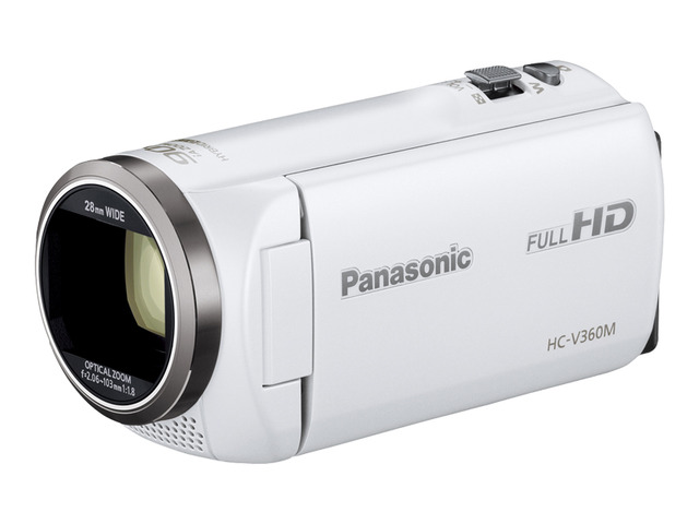 写真：デジタルハイビジョンビデオカメラ HC-V360M-W（ホワイト）